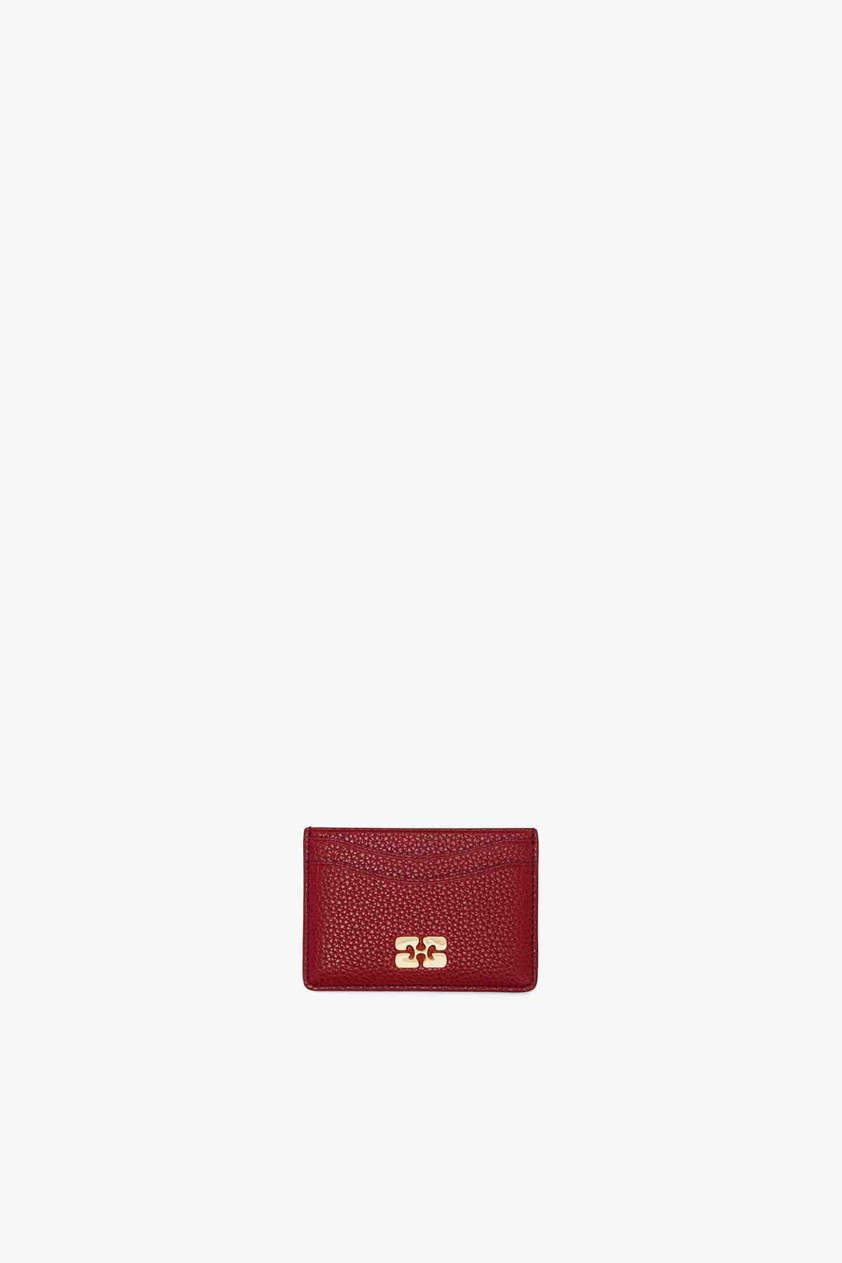 Bou Card Holder in Grained Red
