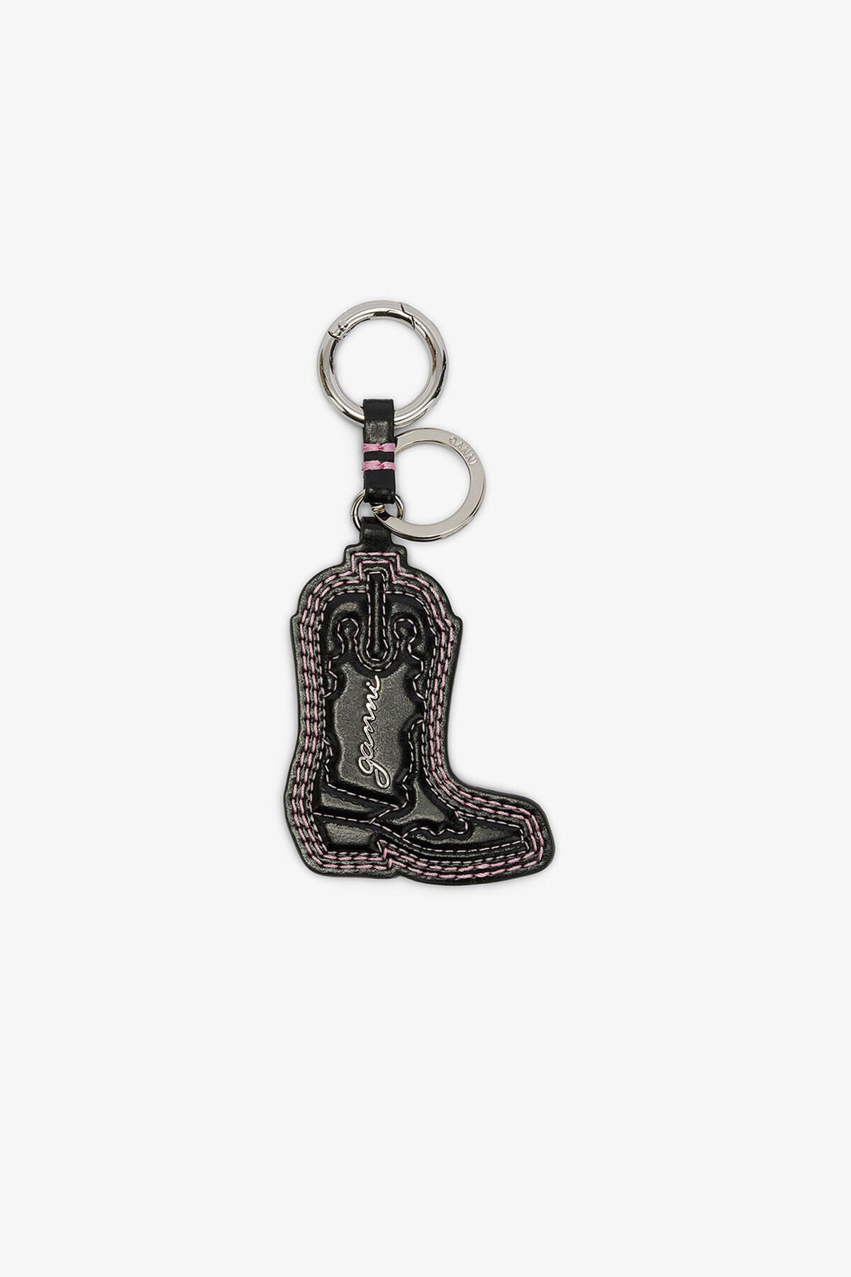 Western Boot Keyring in Black