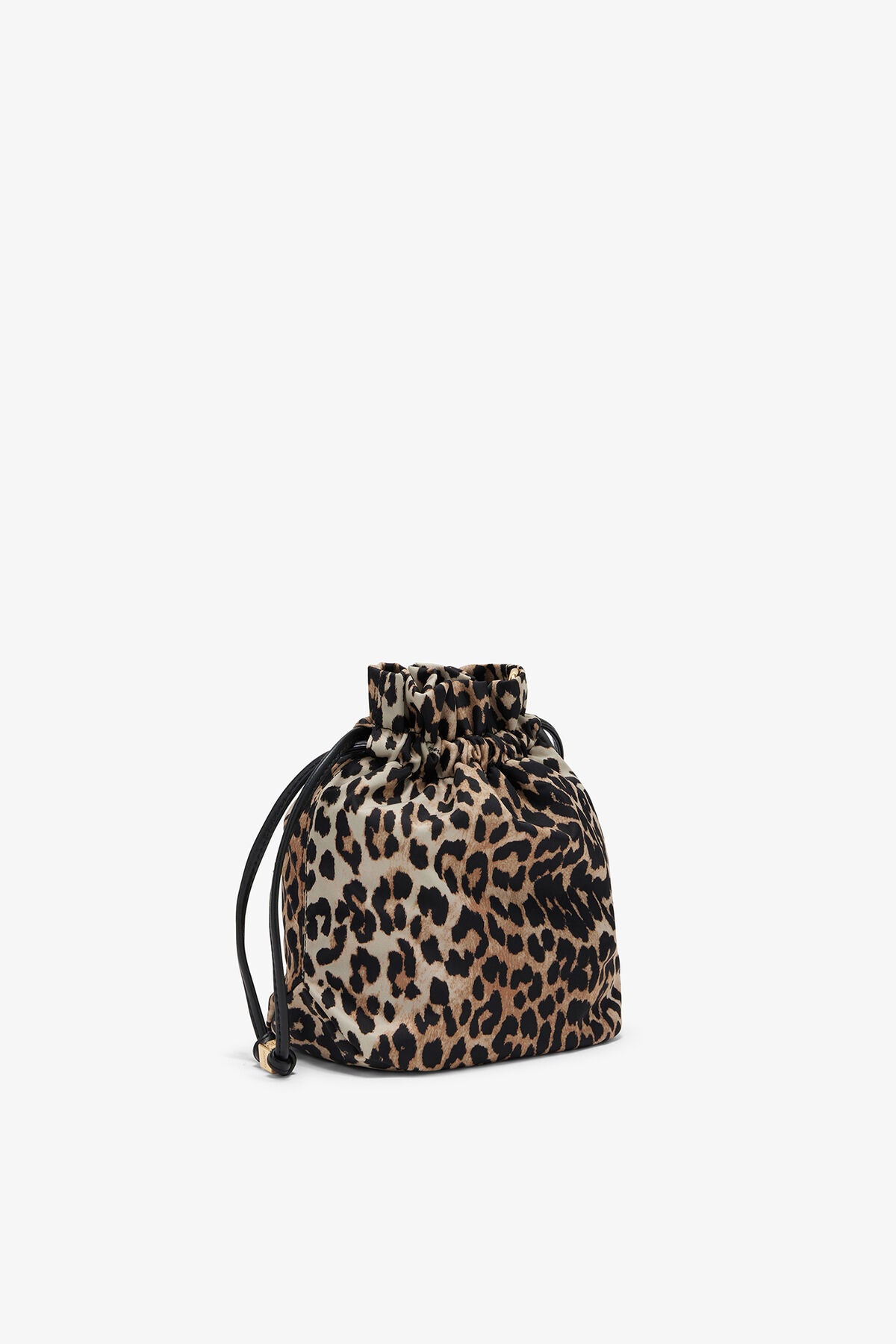 Printed Bou Bucket Pouch in Leopard