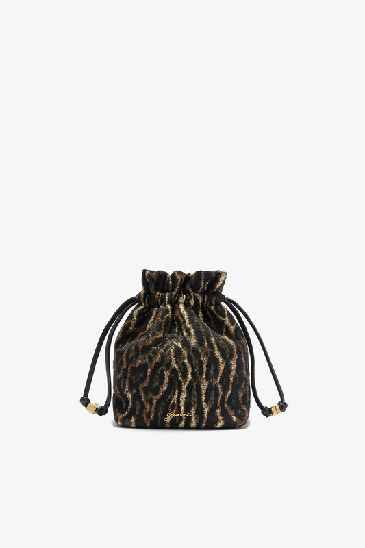Metallic Bou Bucket Cloque Pouch