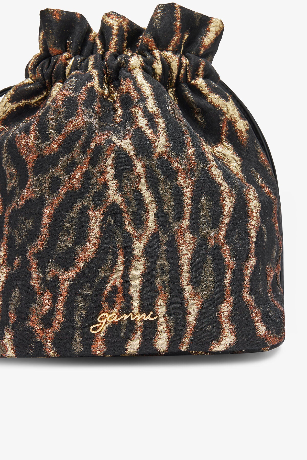 Metallic Bou Bucket Cloque Pouch