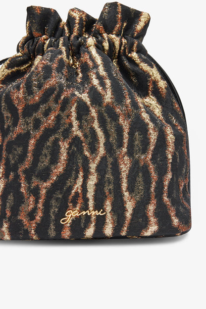 Metallic Bou Bucket Cloque Pouch