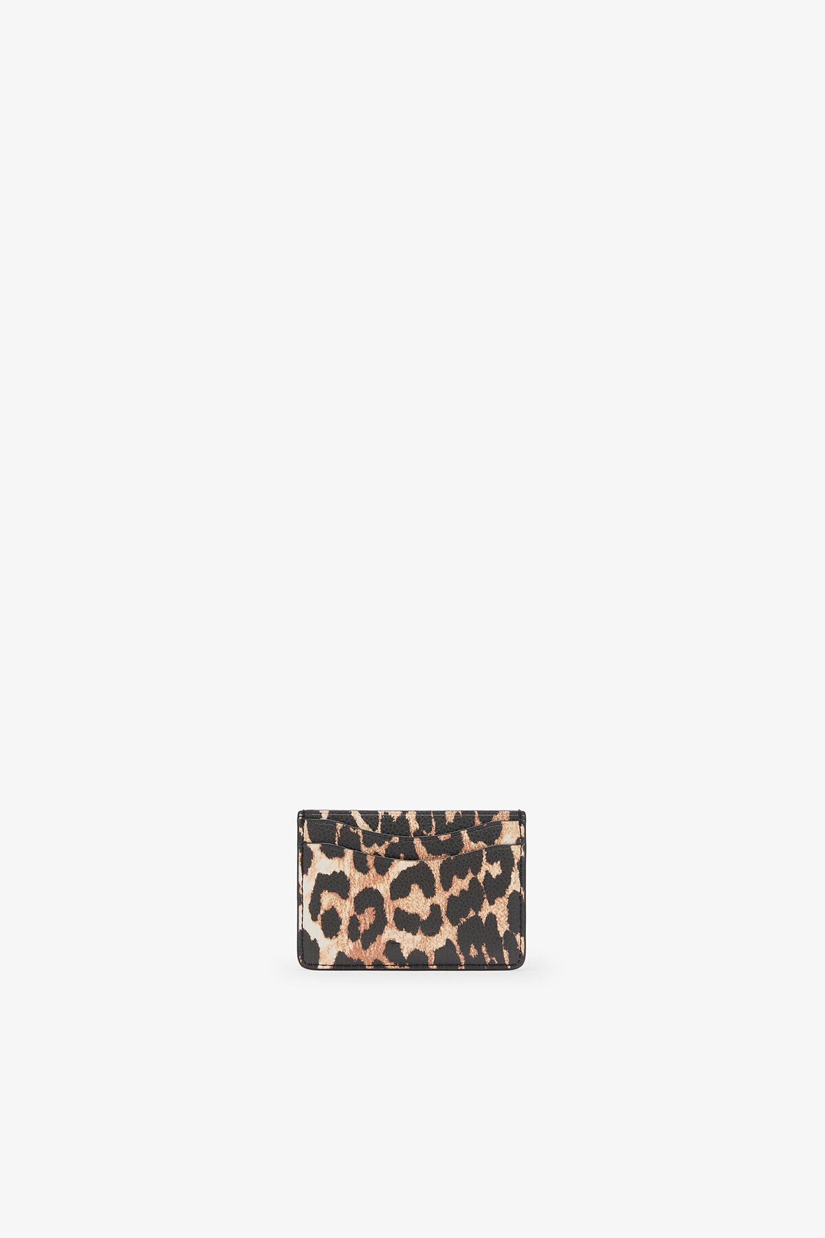 Leopard Grained Bou Card Holder