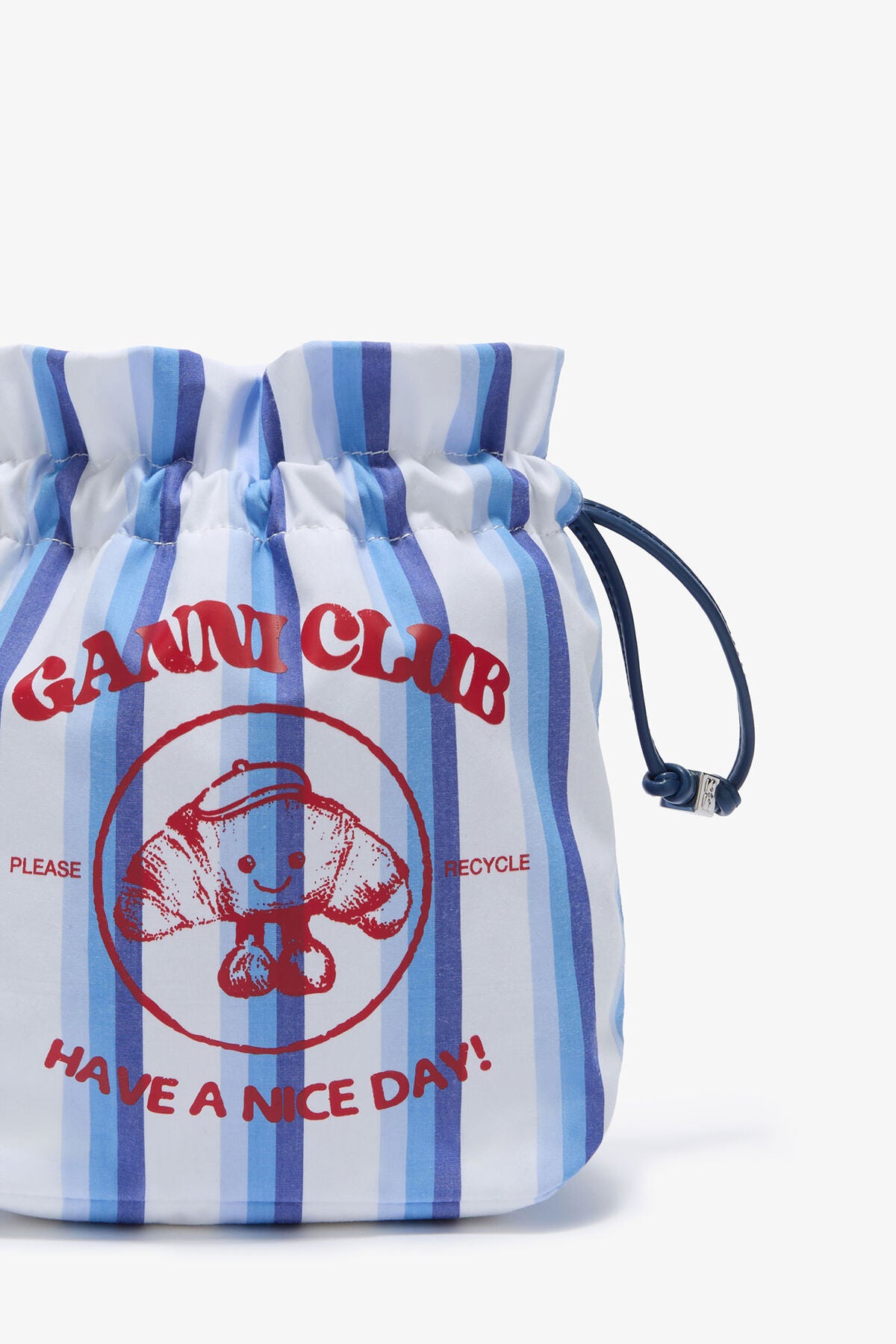 Striped Paris GANNI Club Pouch