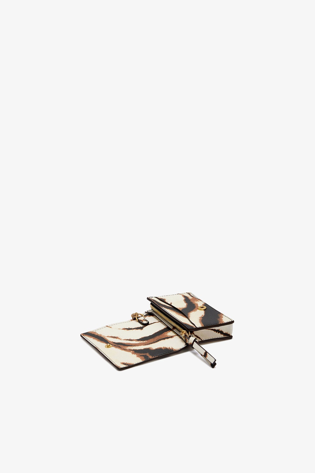 Bou Card Holder With Flap in Zebra
