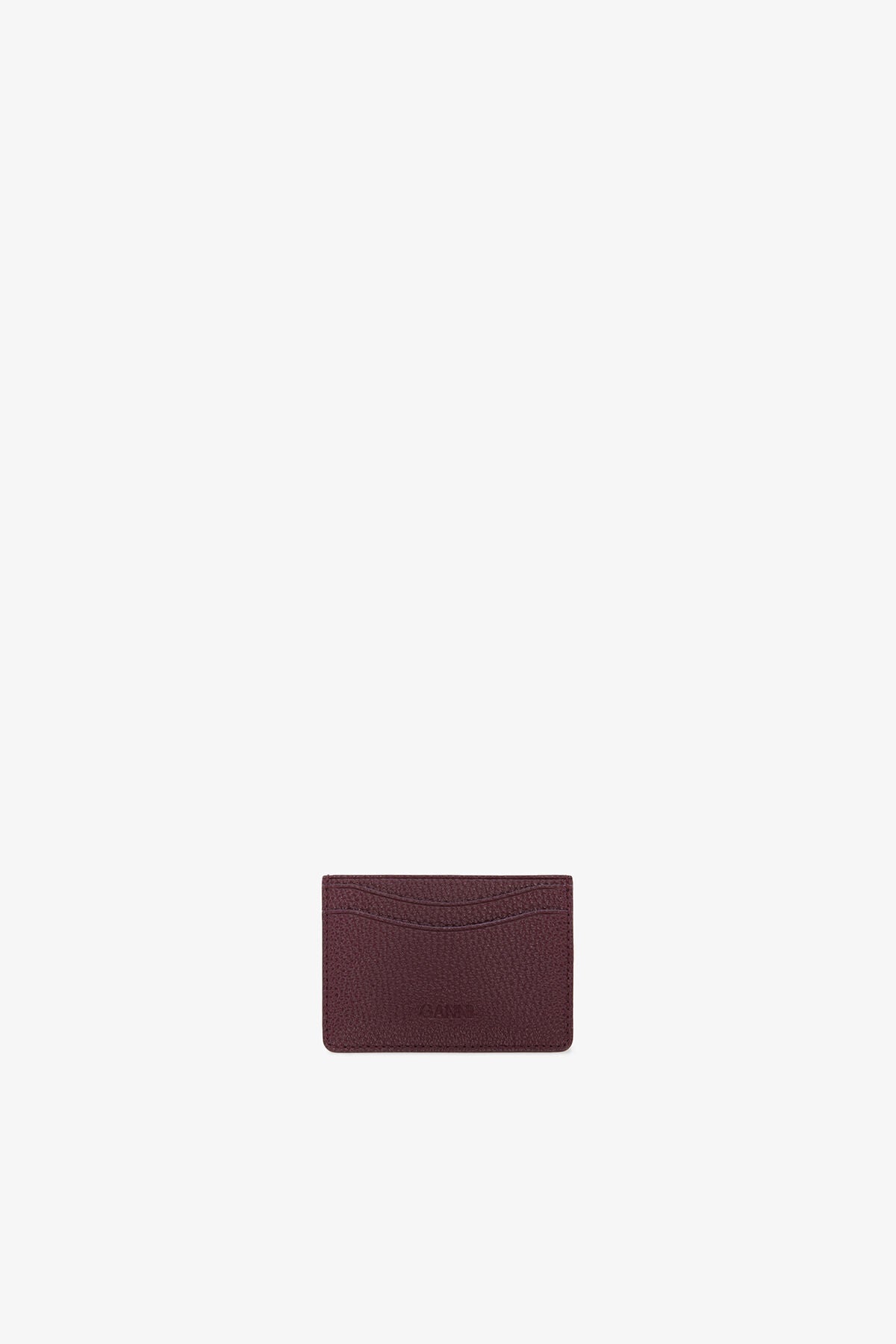 Bou Card Holder in Grained Burgundy