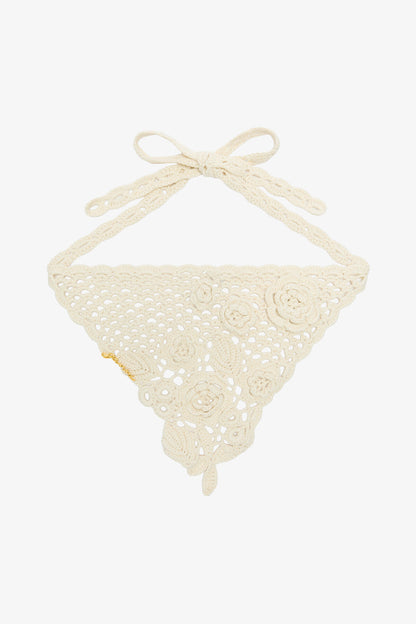 Head Scarf in Cotton Crochet