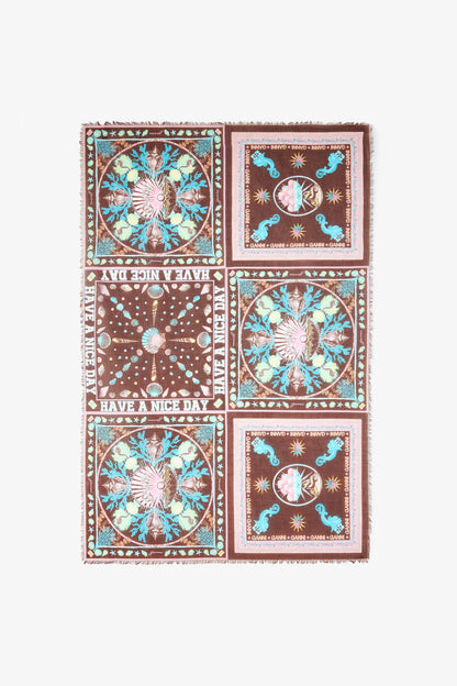 Pareu Scarf in Printed Cotton