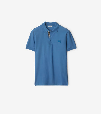 Cotton Polo Shirt in Clay brown