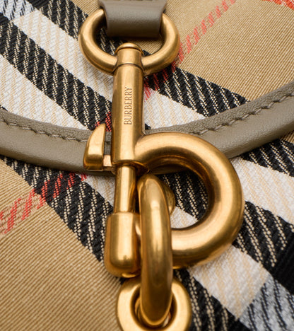 Mini B Clip Messenger Bag in Sand beige