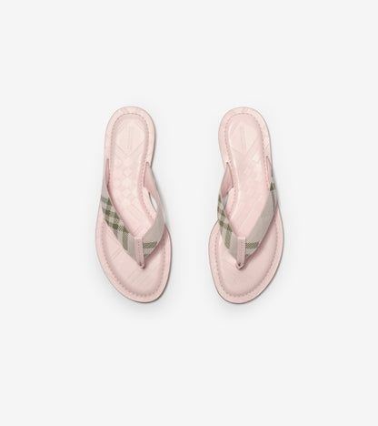 Check Pavilion Sandals in Mallow pink