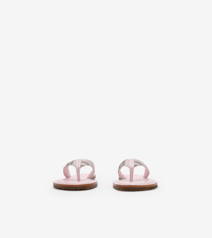Check Pavilion Sandals in Mallow pink