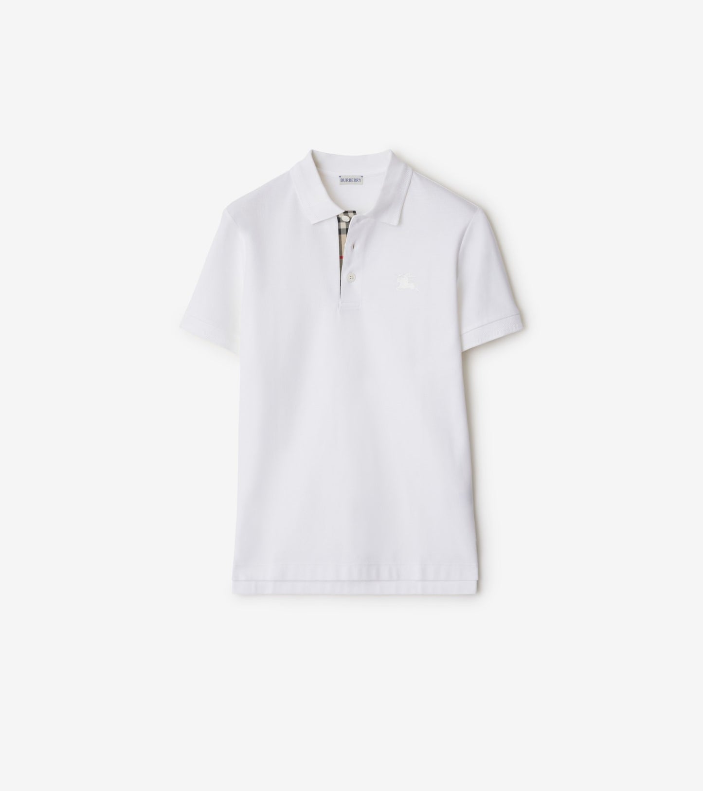 Cotton Polo Shirt in Atom blue