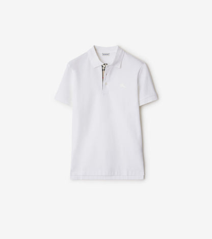 Cotton Polo Shirt in Atom blue