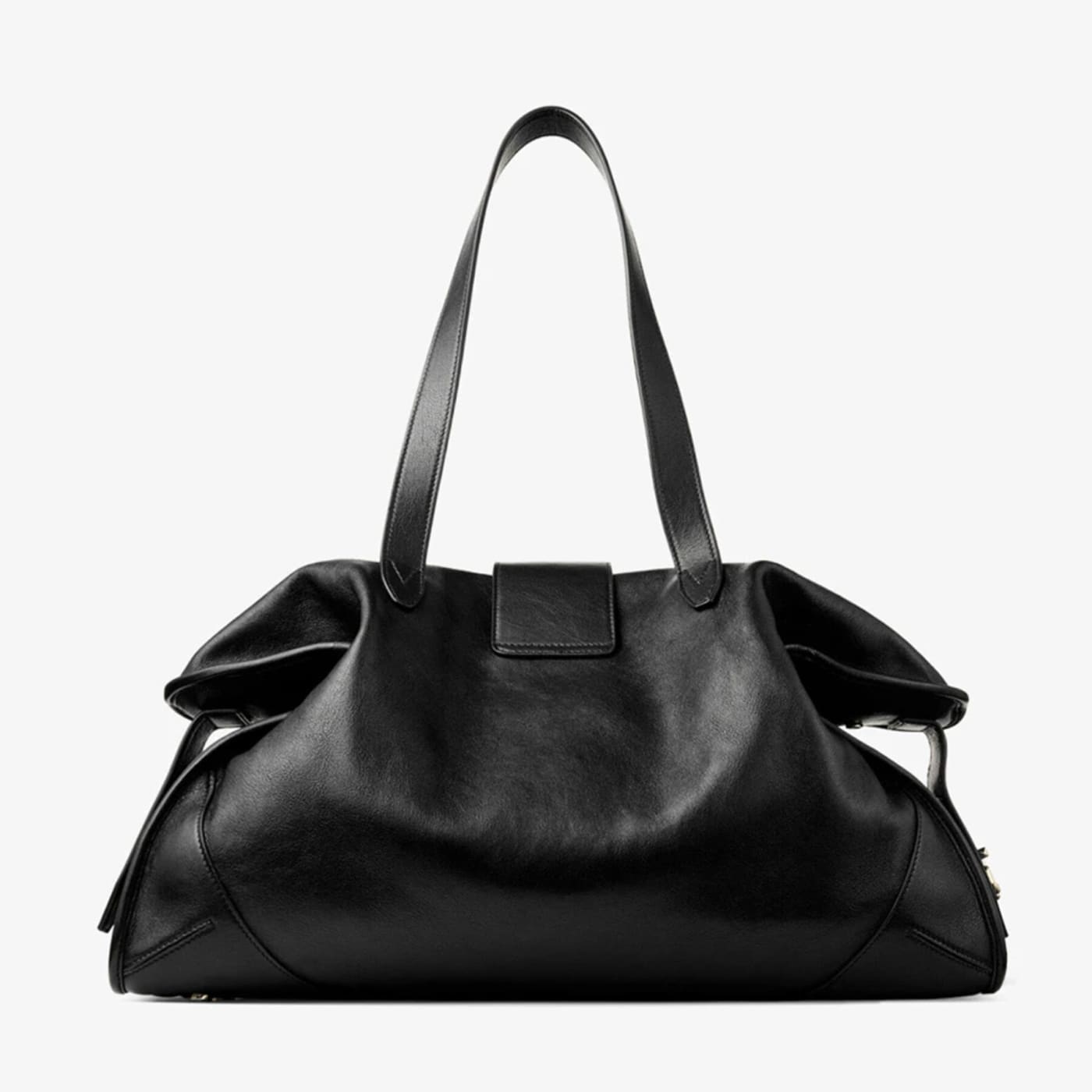 Bar Holdall Large Black Biker Leather Holdall Bag