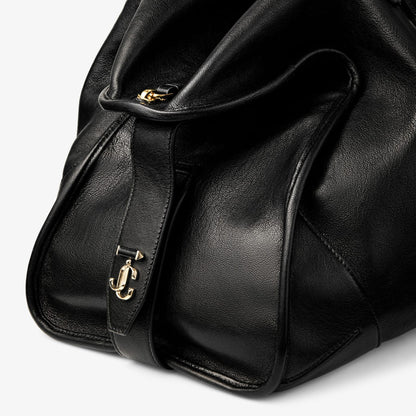 Bar Holdall Large Black Biker Leather Holdall Bag