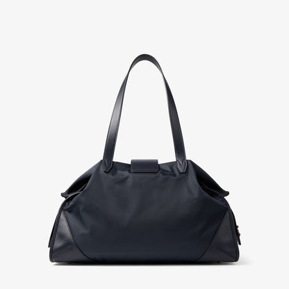 Bar Holdall Large Marine Nylon Holdall with Smooth Calf Leather Trim