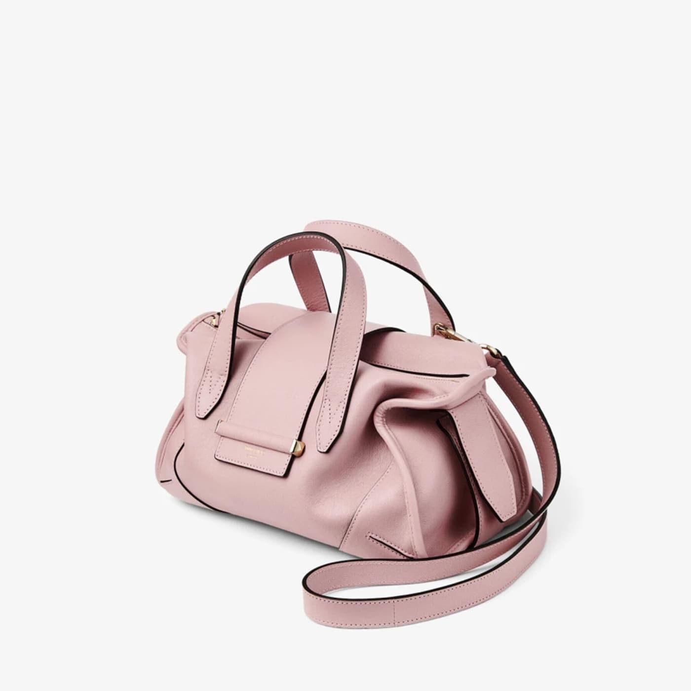 Bar Holdall Small Rose Biker Leather Holdall Bag