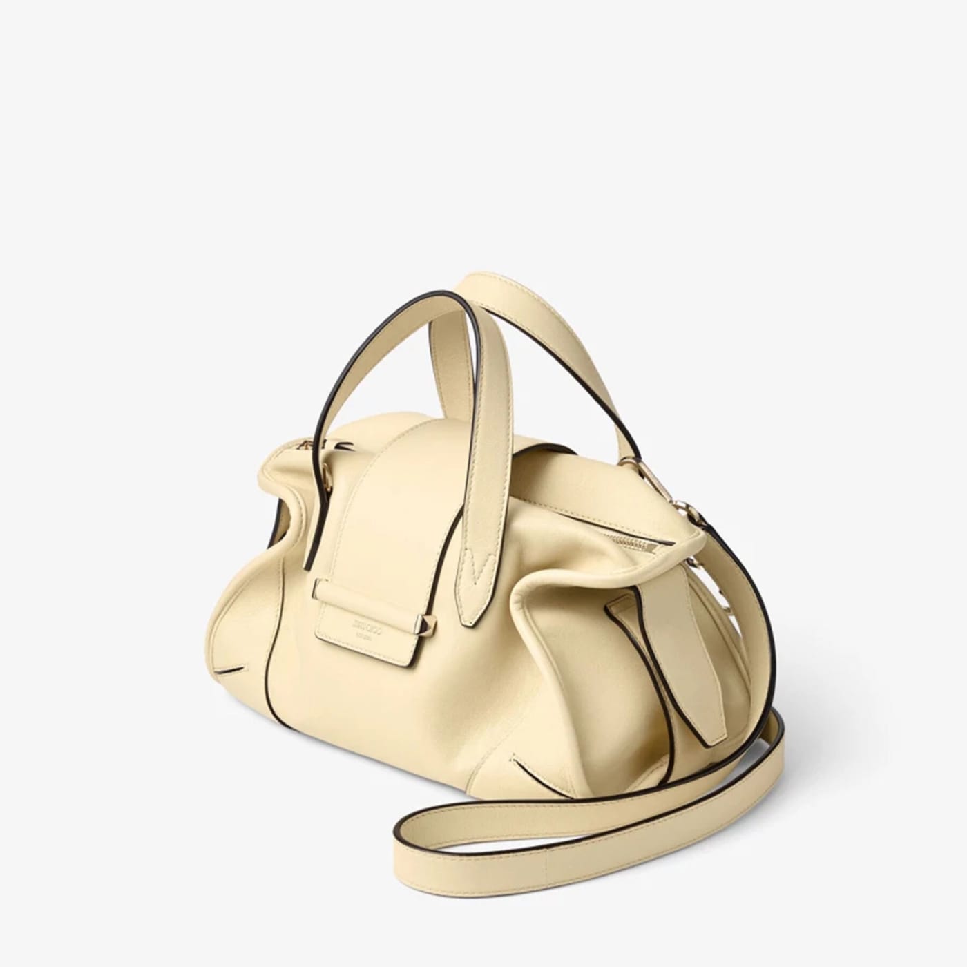 Bar Holdall Small Buttermilk Biker Leather Holdall Bag
