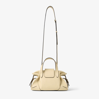 Bar Holdall Small Buttermilk Biker Leather Holdall Bag