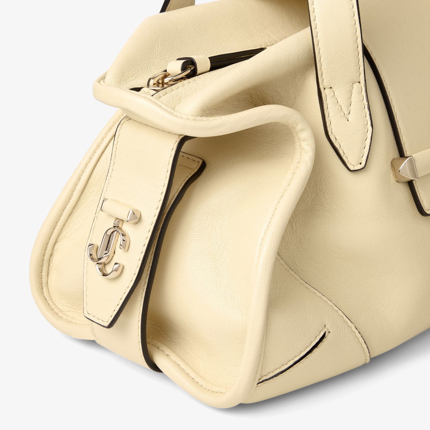 Bar Holdall Small Buttermilk Biker Leather Holdall Bag