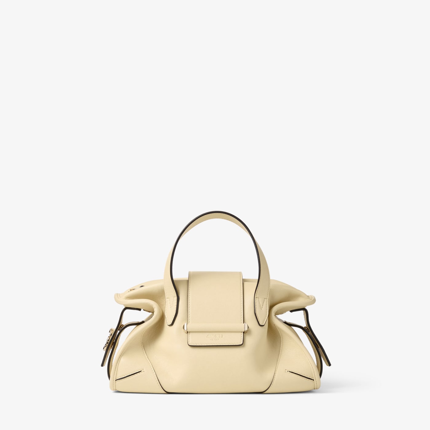 Bar Holdall Small Buttermilk Biker Leather Holdall Bag
