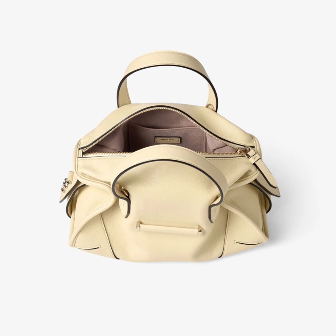 Bar Holdall Small Buttermilk Biker Leather Holdall Bag