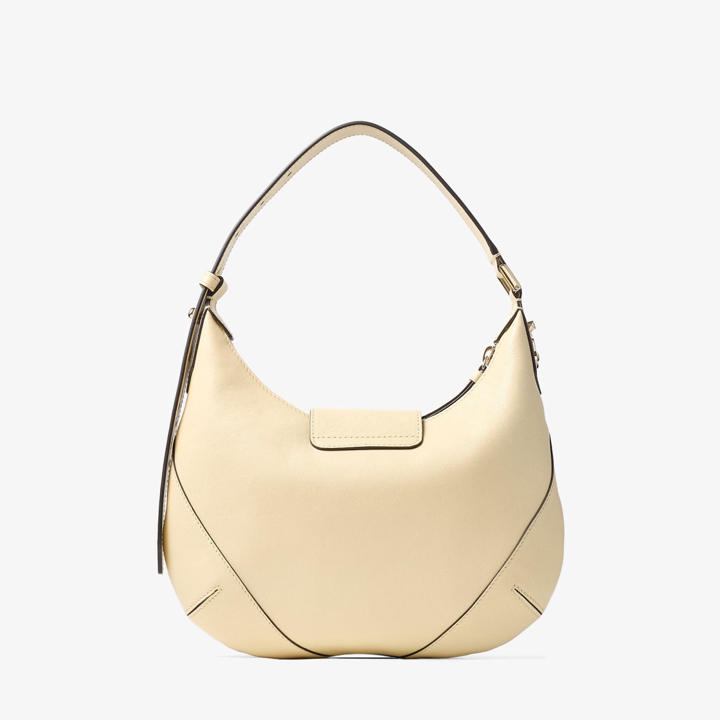 Bar Hobo Small Buttermilk Biker Leather Shoulder Bag