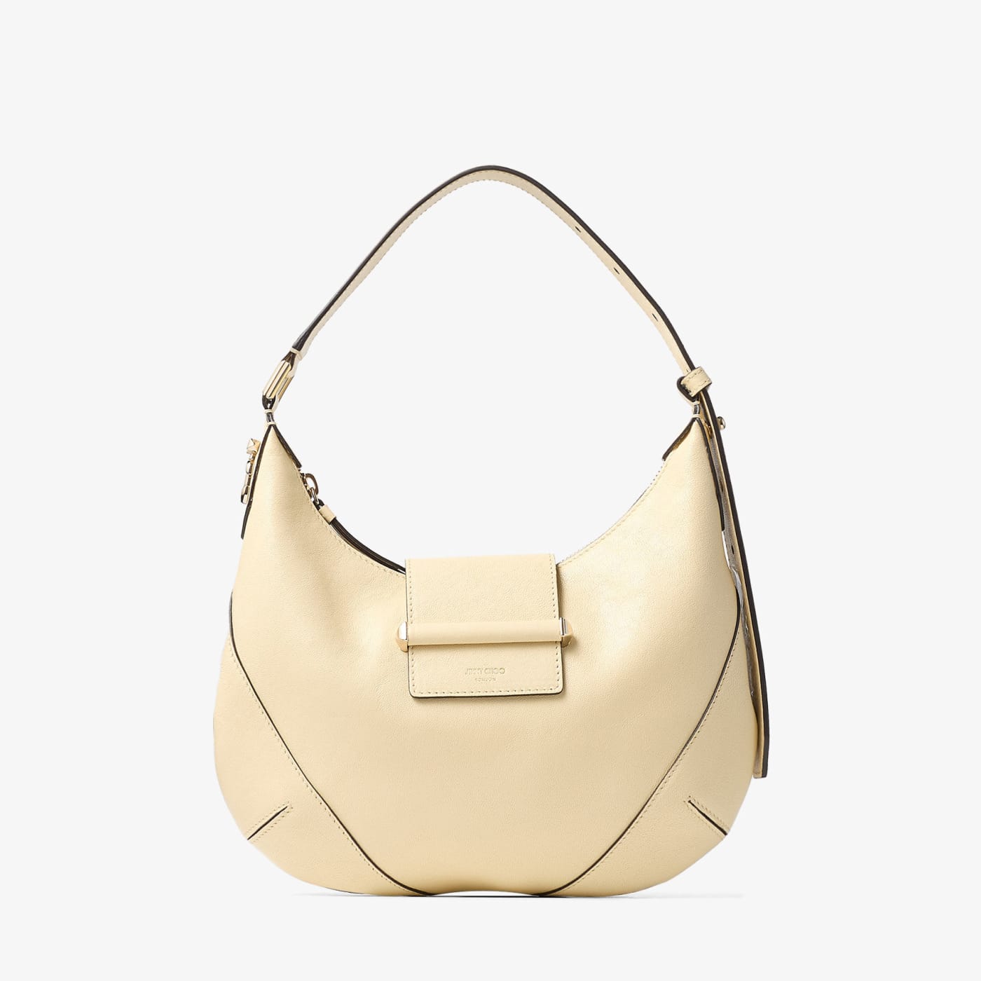 Bar Hobo Small Buttermilk Biker Leather Shoulder Bag