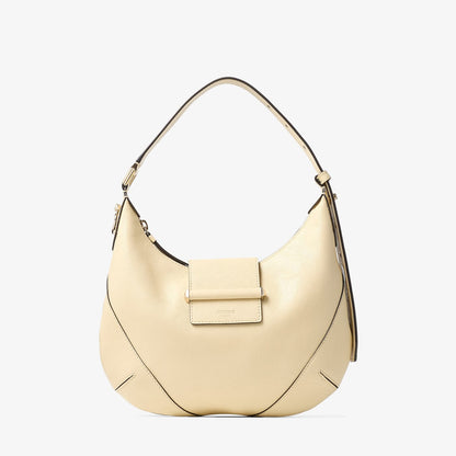 Bar Hobo Small Buttermilk Biker Leather Shoulder Bag