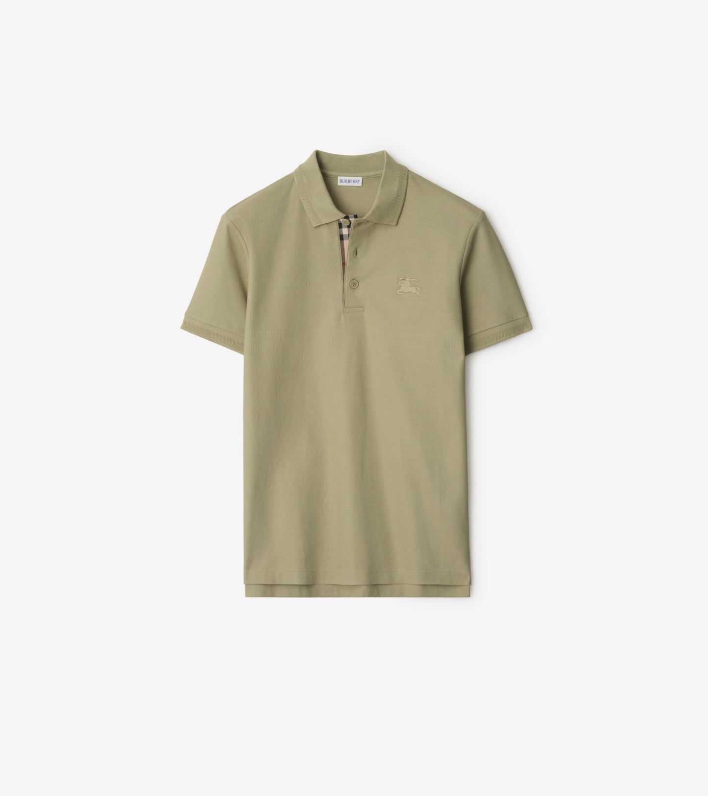 Cotton Polo Shirt in Atom blue