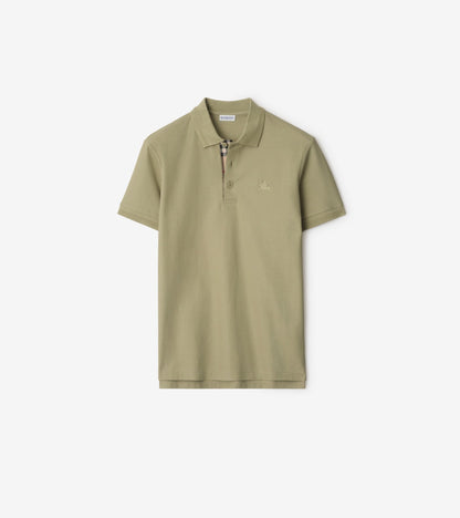Cotton Polo Shirt in Atom blue