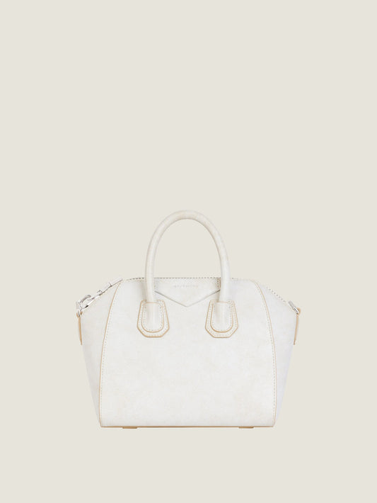 Mini Antigona bag in aged leather