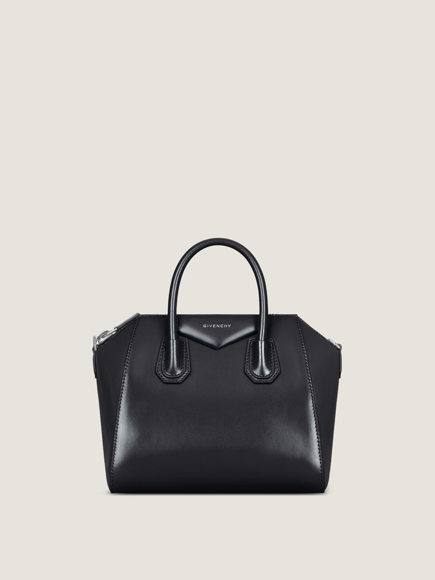 Small Antigona bag in Box leather