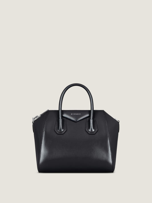Small Antigona bag in Box leather