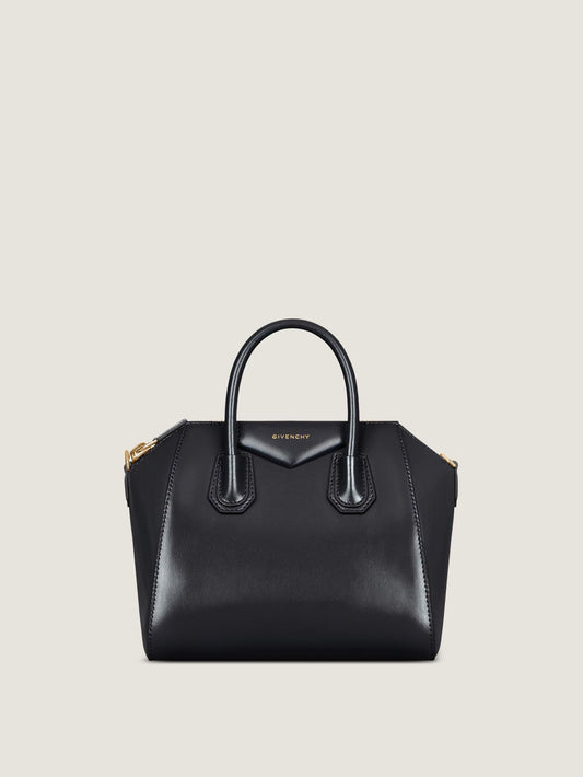 Small Antigona bag in Box leather