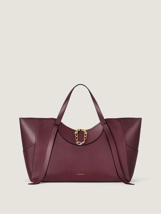 Large The Snatch bag in grained leather