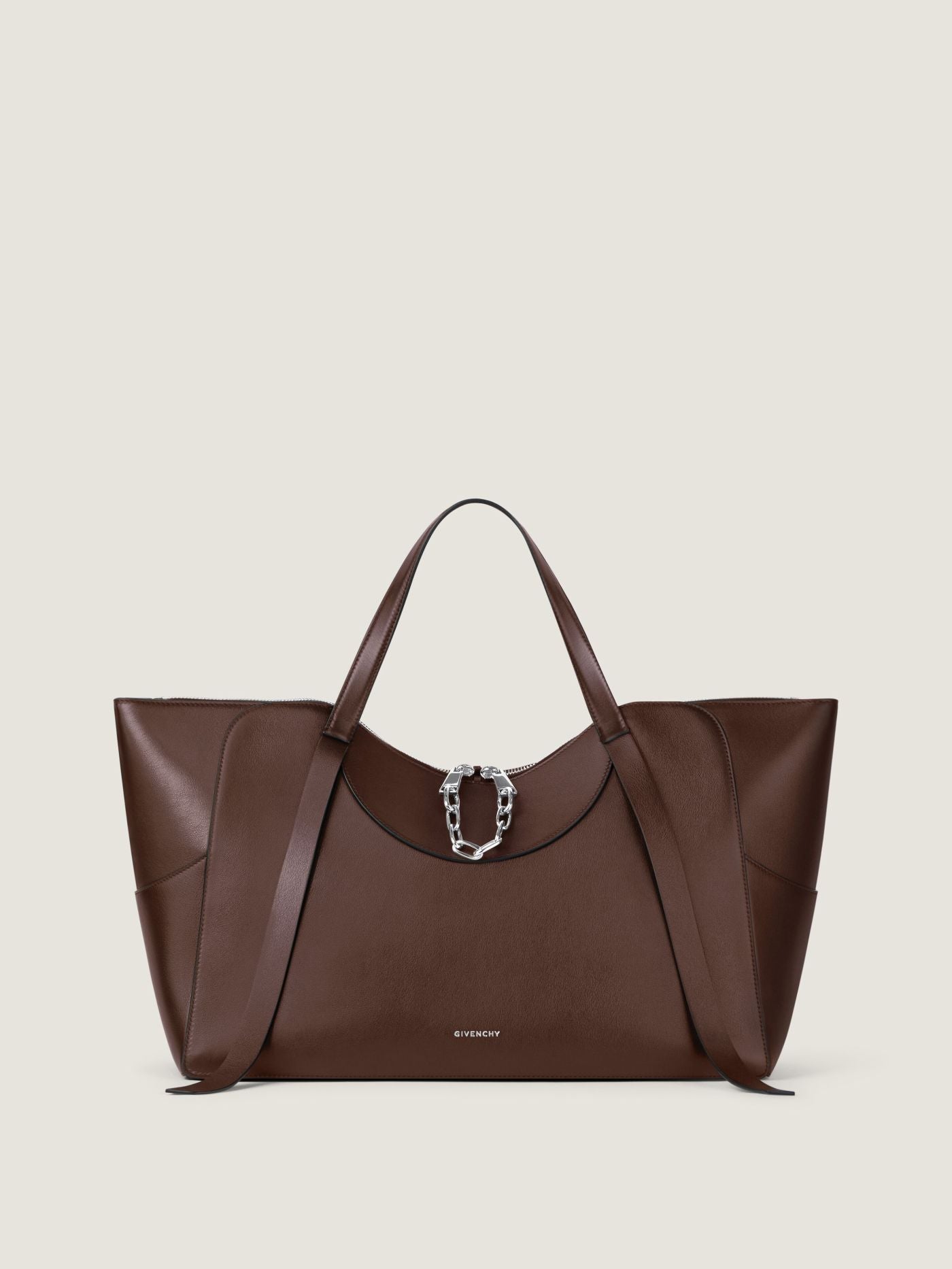 Large The Snatch bag in grained leather