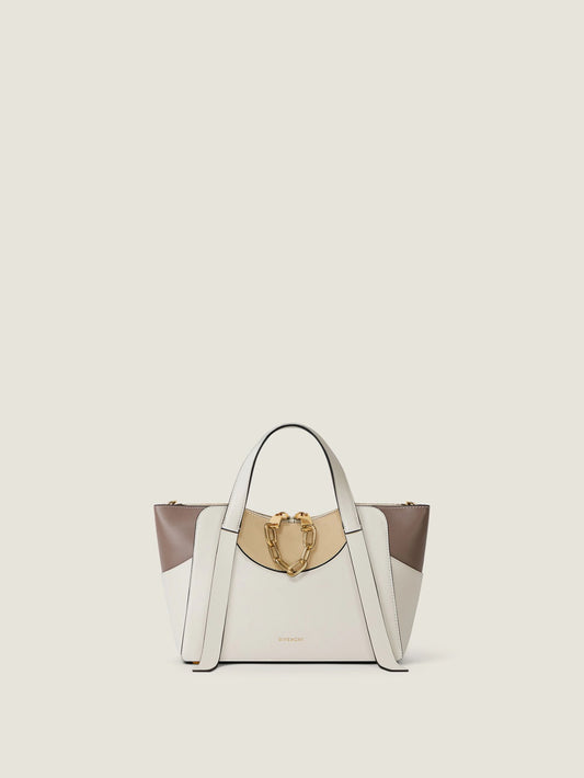 Small The Snatch bag in tricolor grained leather
