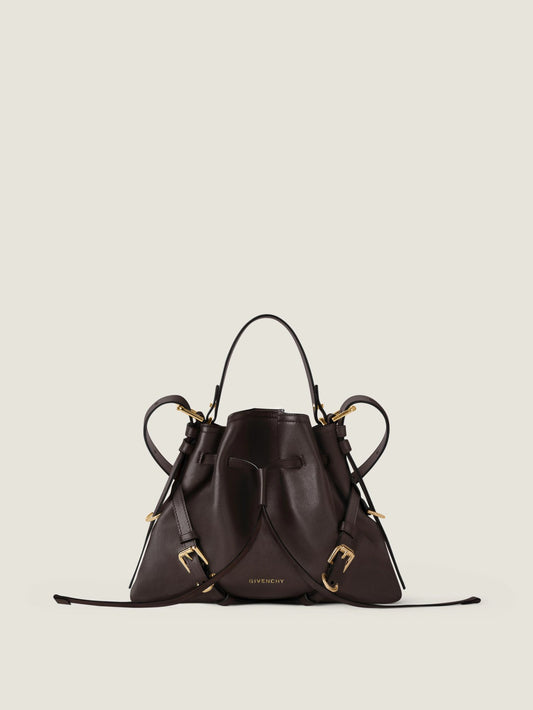 Small Voyou Bucket bag in shiny leather