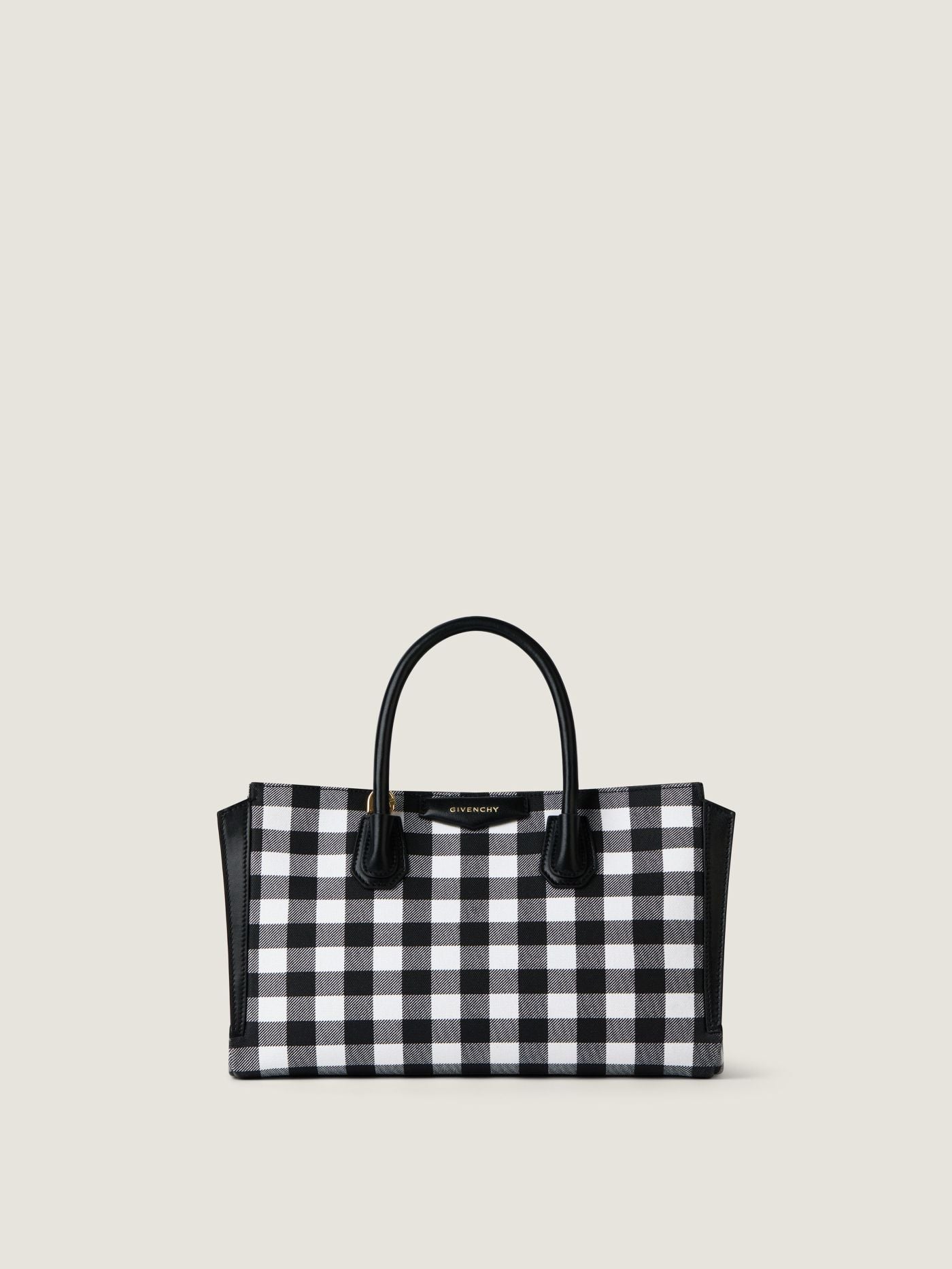 Small Antigona Catchall bag in checked canvas