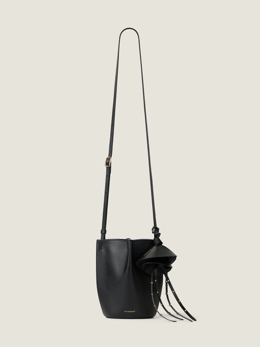 Nano Snap bucket bag in grained leather