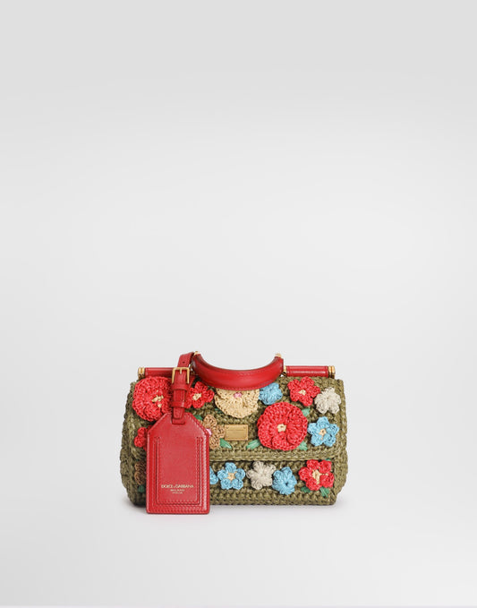My sicily raffia crochet handbag