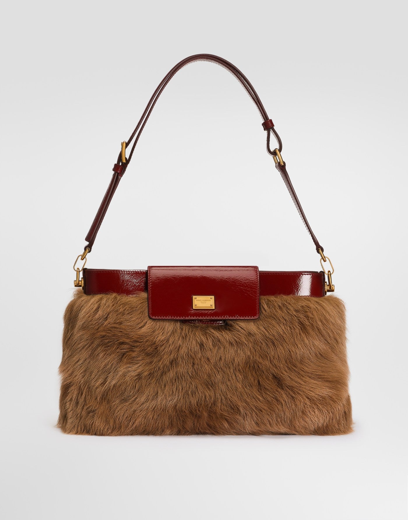 Vittoria fur and calfskin shoulder bag