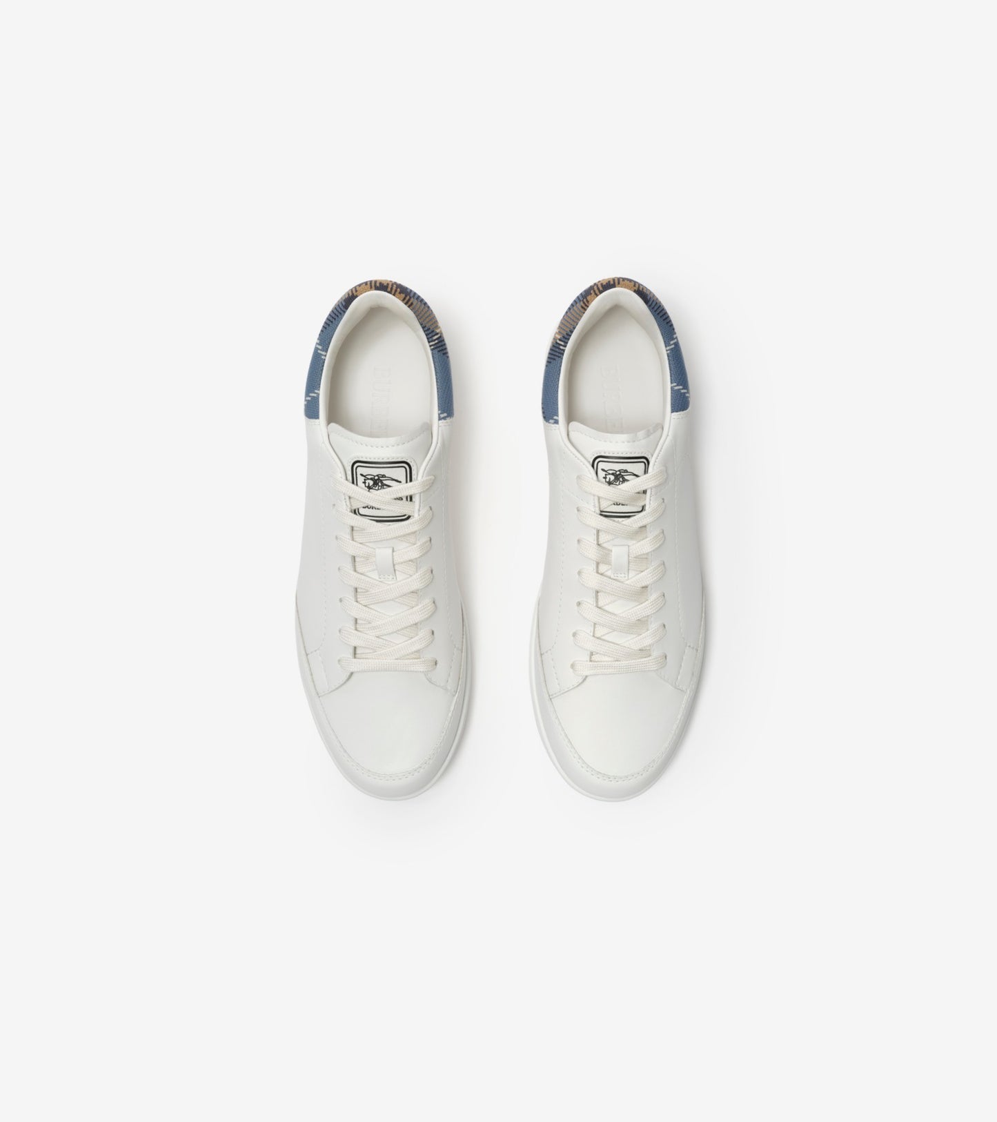 Leather Set Sneakers in Porcelain white/wave blue