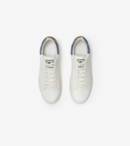 Leather Set Sneakers in Porcelain white/wave blue