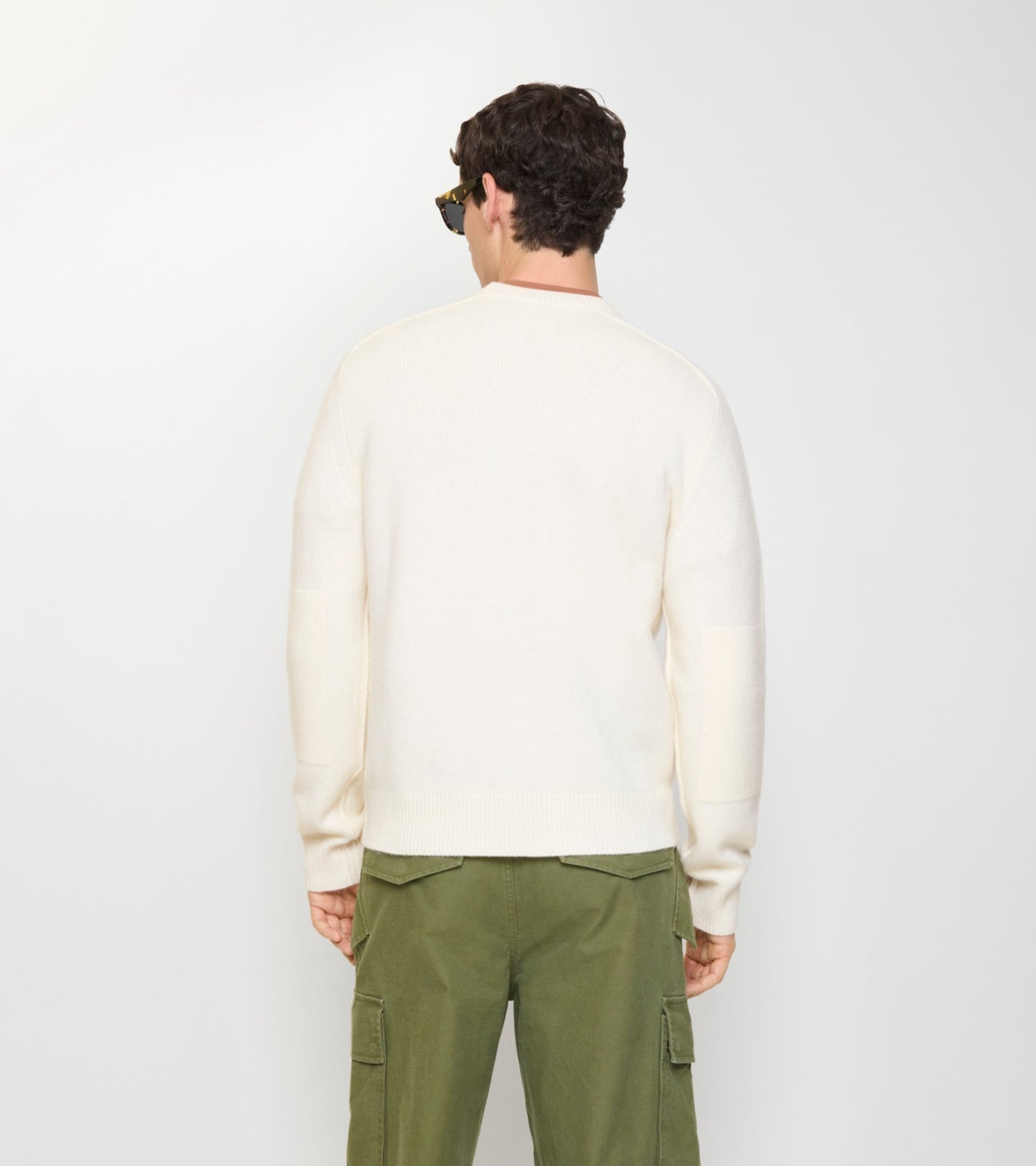 Cashmere Sweater in Ceramic white