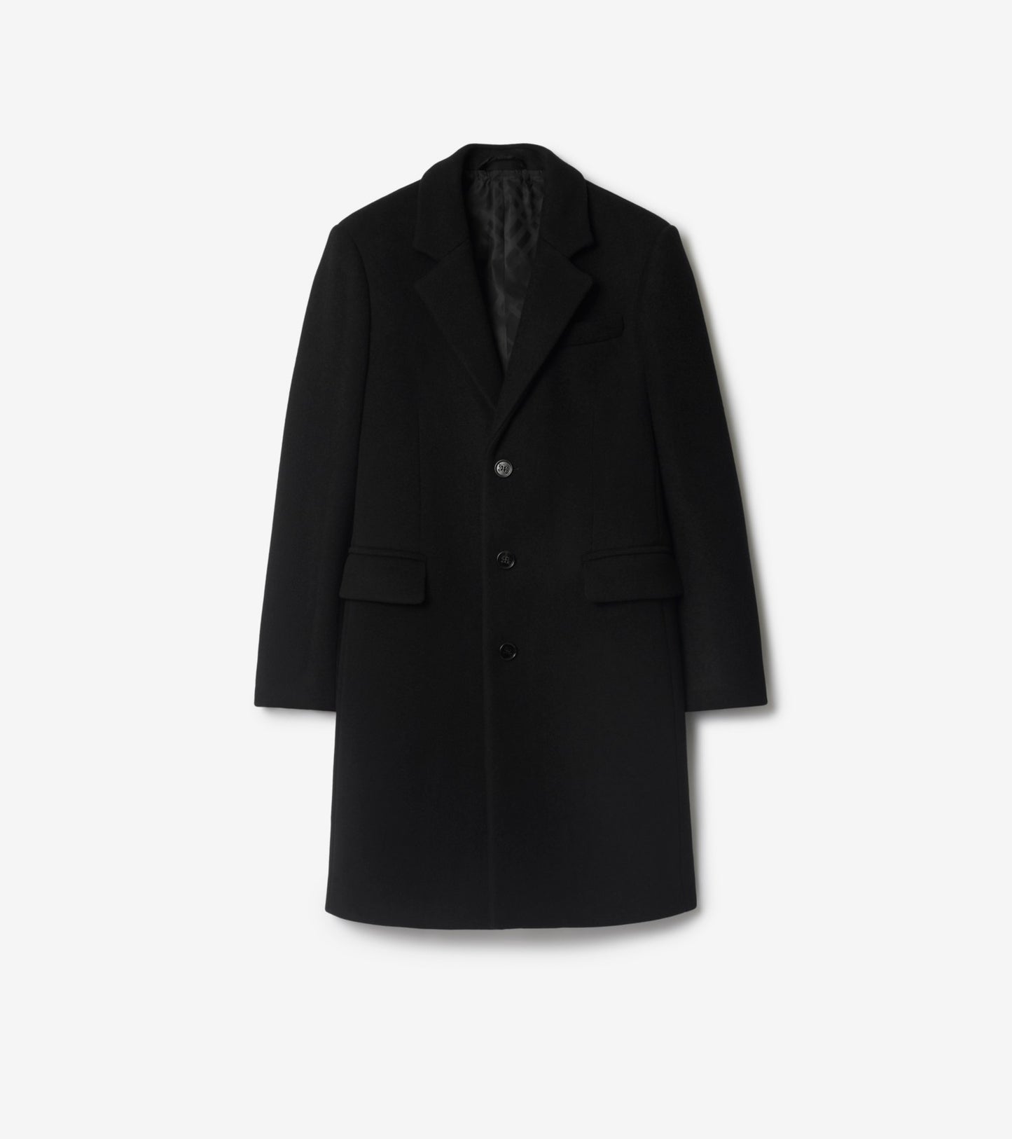 Wool Tailored Coat in Navy