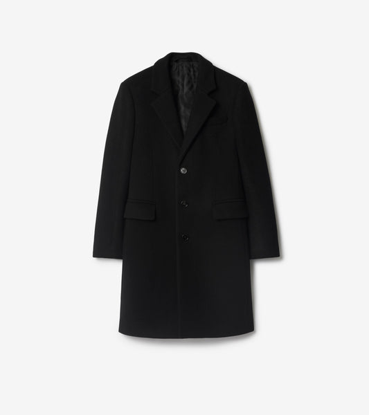 Wool Tailored Coat in Black