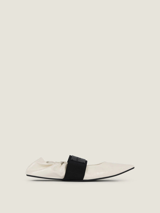 Crush ballerinas in naplack leather